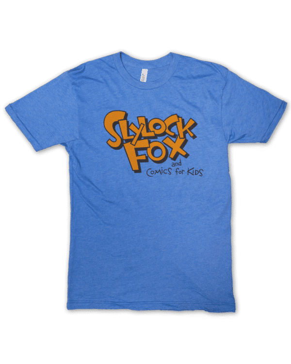 Slylock Fox Blue Soft Blend Logo T-Shirt (Adult)