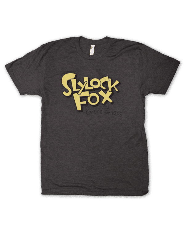 Slylock Fox Black Soft Blend Logo T-Shirt (Adult)