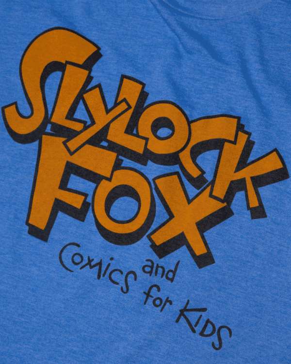 Slylock Fox Blue Soft Blend Logo T-Shirt (Adult) - Image 2