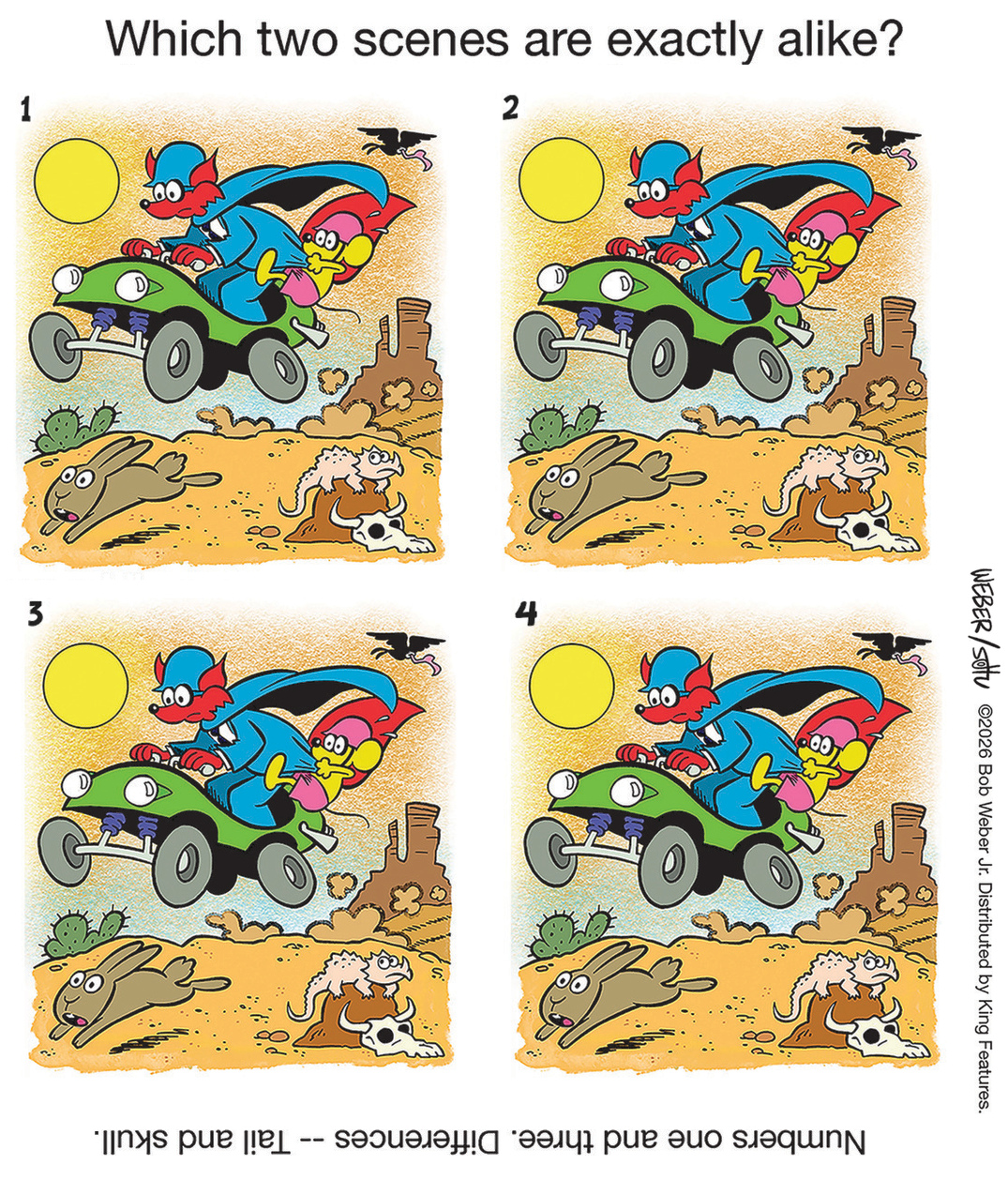 08/12/2026 Slylock Fox four-scene comparison comic