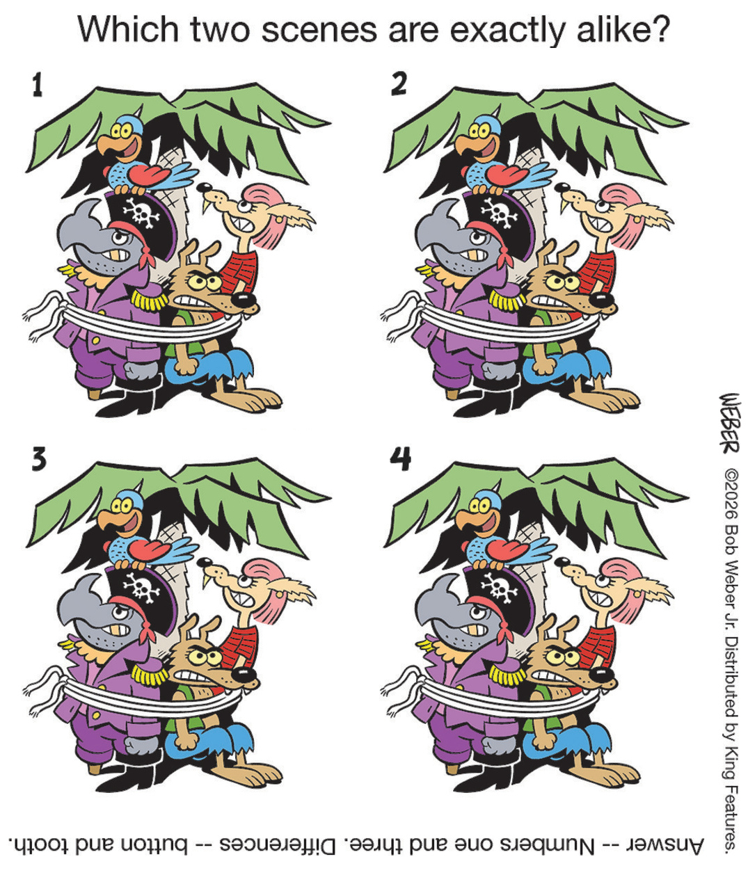 09/19/2026 Slylock Fox four-scene comparison comic